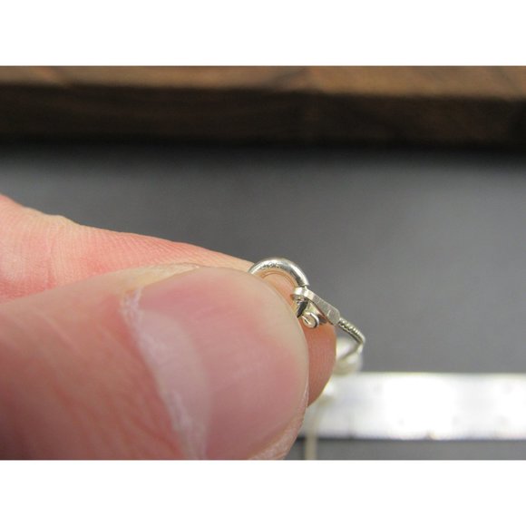 16 Inch Sterling Silver Cute Faux Pearl Necklace - Picture 4 of 6